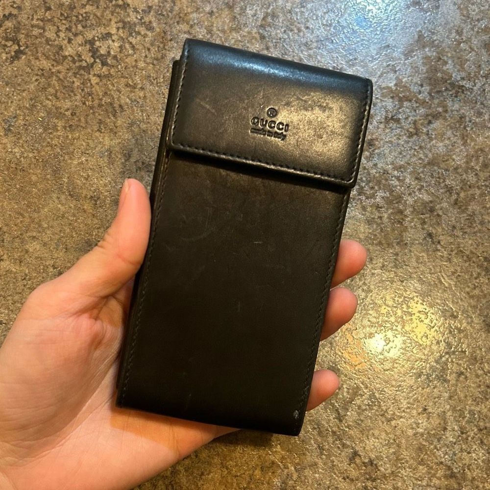 GUCCI Rare Key Case Leather Black - Picture 4 of 16